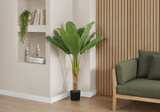 43" Tall, Artificial Plant, Banana Tree, Indoor, Faux, Fake, Floor, Greenery, Potted, Real Touch, Decorative - Green / Black - R&R Furniture Gallery (Fountain Valley, CA)