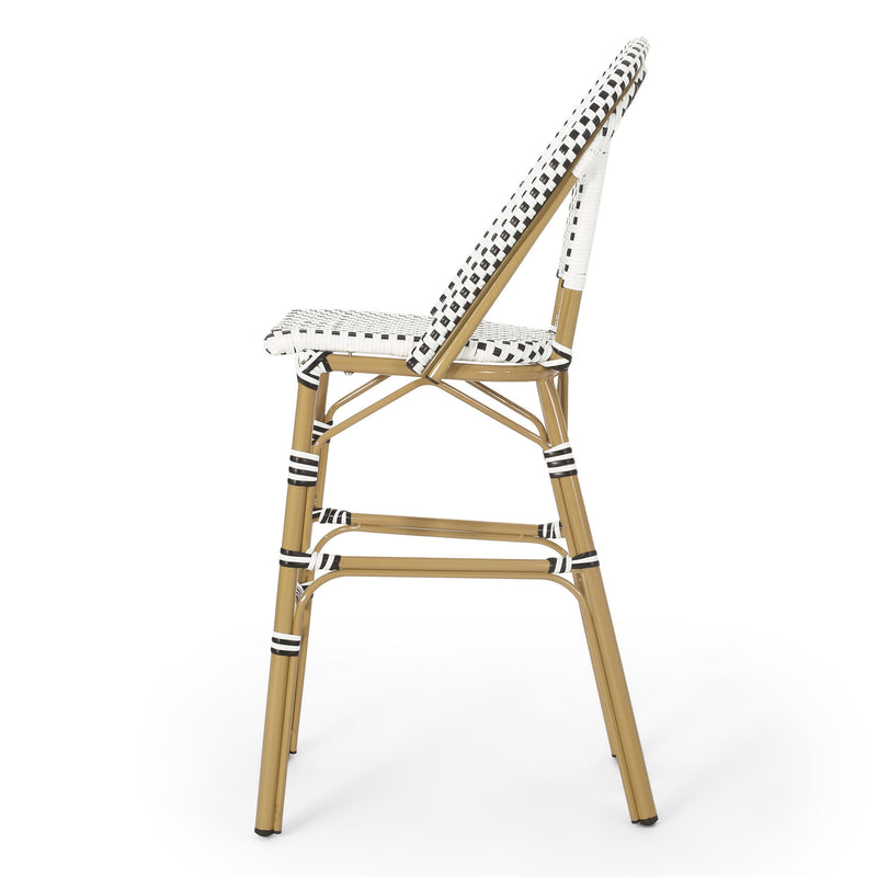 Outdoor Pe Rattan French Barstool Set - R&R Furniture Gallery (Fountain Valley, CA)