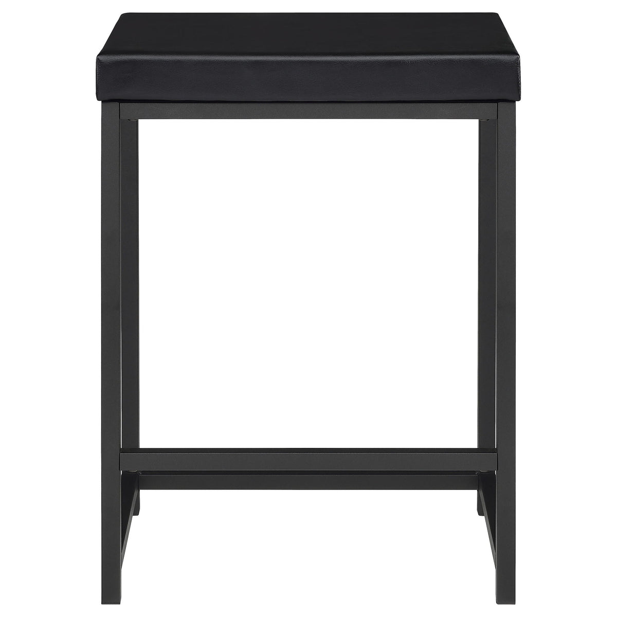 Klekner - 4 Piece Counter Height Table Set With Nesting Tables And Backless Stools - Charcoal