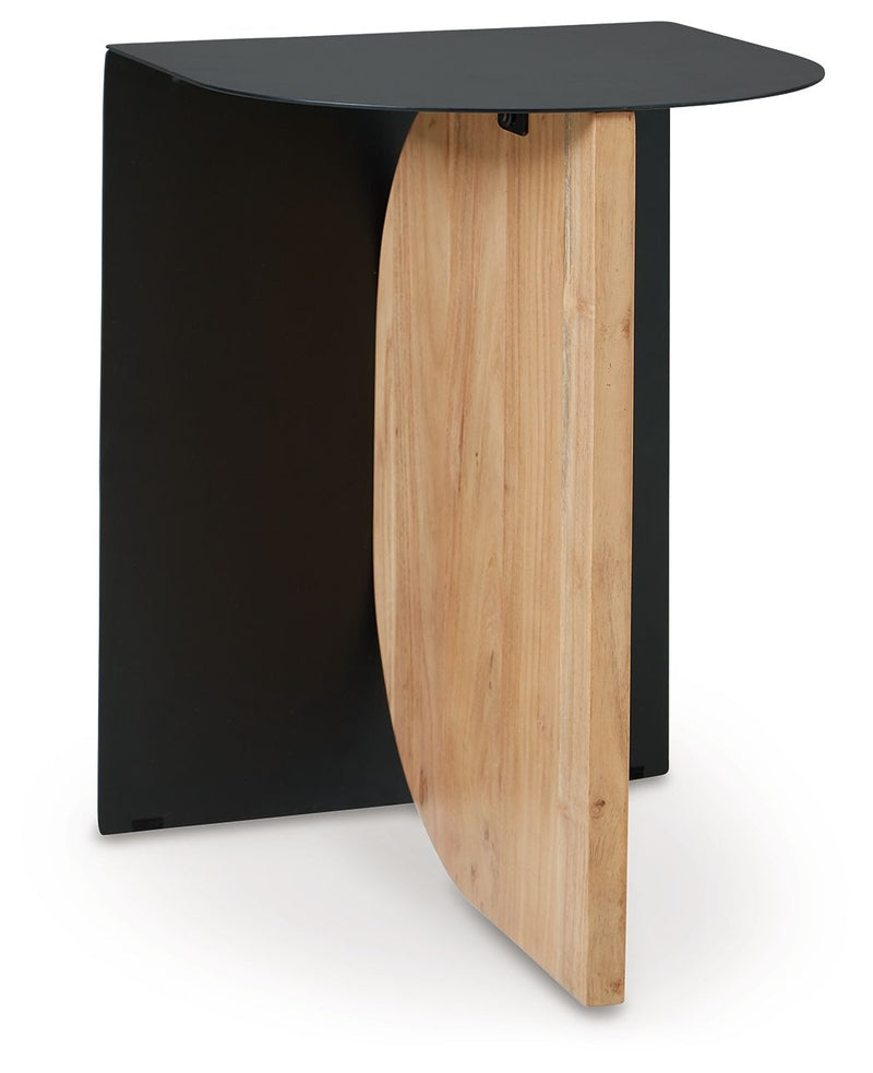 Ladgate - Accent Table - Black / Natural - R&R Furniture Gallery (Fountain Valley, CA)
