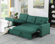 Upholstered Pull Out Sectional Sofa With Chaise - R&R Furniture Gallery (Fountain Valley, CA)