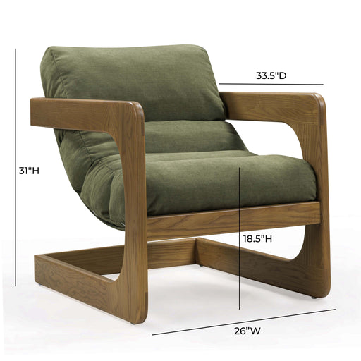 Palma - Upcycled Fabric Accent Chair - Green - R&R Furniture Gallery (Fountain Valley, CA)