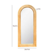 Tanya - Rattan 70" Floor Mirror - R&R Furniture Gallery (Fountain Valley, CA)