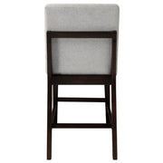 Edwyn - Counter Height Chair (Set of 2) - Gray Linen & Espresso - R&R Furniture Gallery (Fountain Valley, CA)