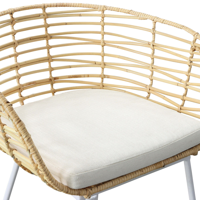 Agnes - Counter Stool - White And Natural