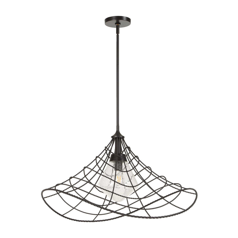 Whirlwind - 1 Light Indoor-Outdoor Pendant - Dark Bronze