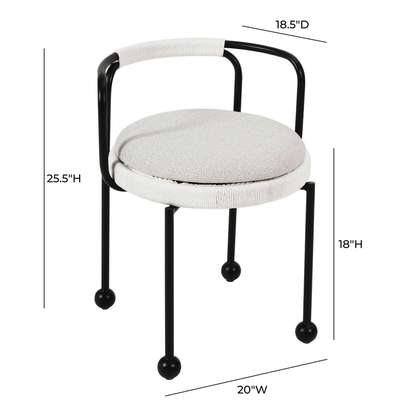 Pansy - Outdoor Dining Chair - Cream - R&R Furniture Gallery (Fountain Valley, CA)