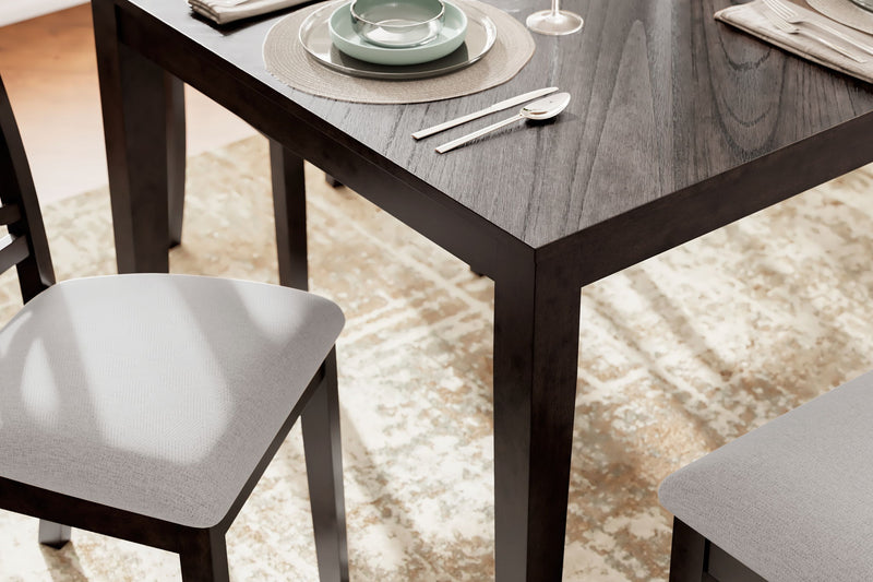 Langwest - Dining Room Table Set (Set of 6) - Brown - R&R Furniture Gallery (Fountain Valley, CA)