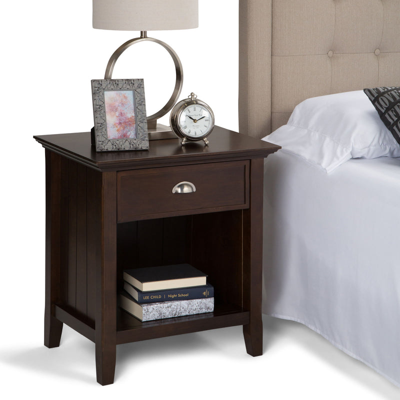 Acadian - Bedside Table, Handcrafted - R&R Furniture Gallery (Fountain Valley, CA)