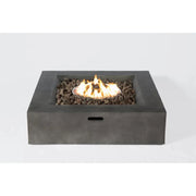 Rattan Wicker Patio Set With Cushions And Concrete Fire Pit - R&R Furniture Gallery (Fountain Valley, CA)