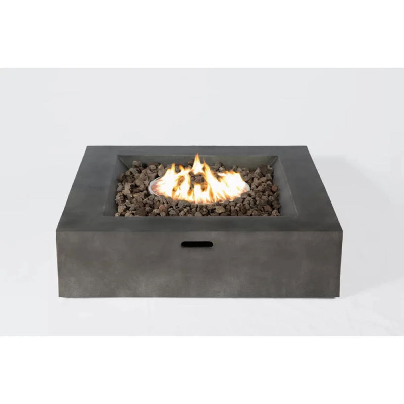 Rattan Wicker Patio Set With Cushions And Concrete Fire Pit - R&R Furniture Gallery (Fountain Valley, CA)