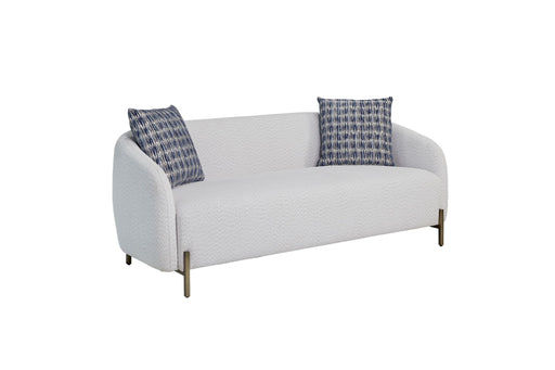 Rounded Sofa - White - R&R Furniture Gallery (Fountain Valley, CA)