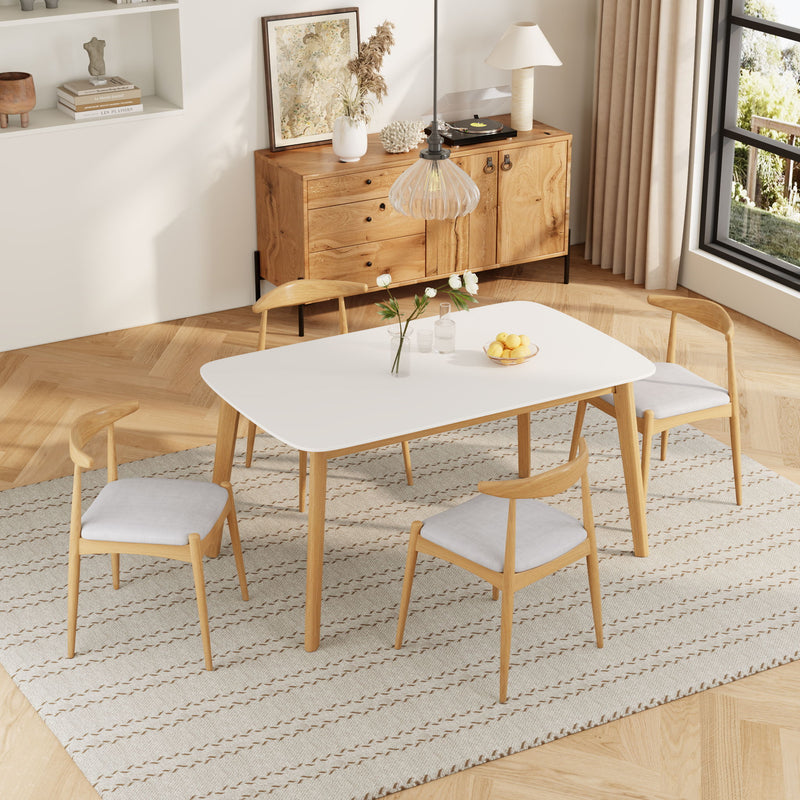 5 Piece Dining Set With Upholstered Chairs - R&R Furniture Gallery (Fountain Valley, CA)