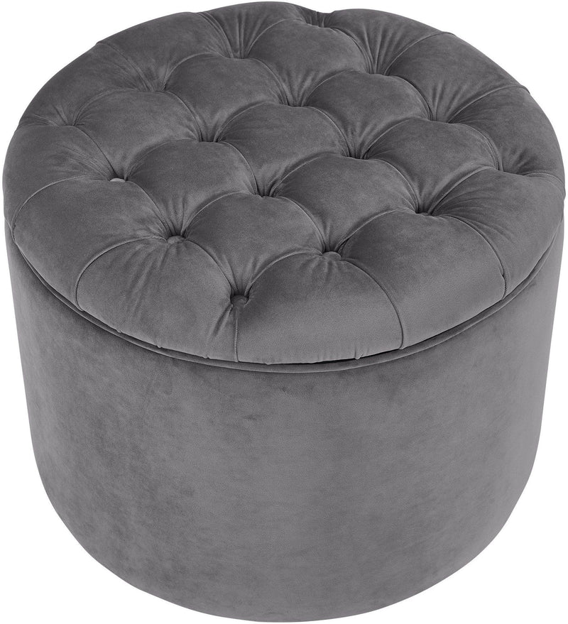 Queen - Velvet Storage Ottoman - R&R Furniture Gallery (Fountain Valley, CA)