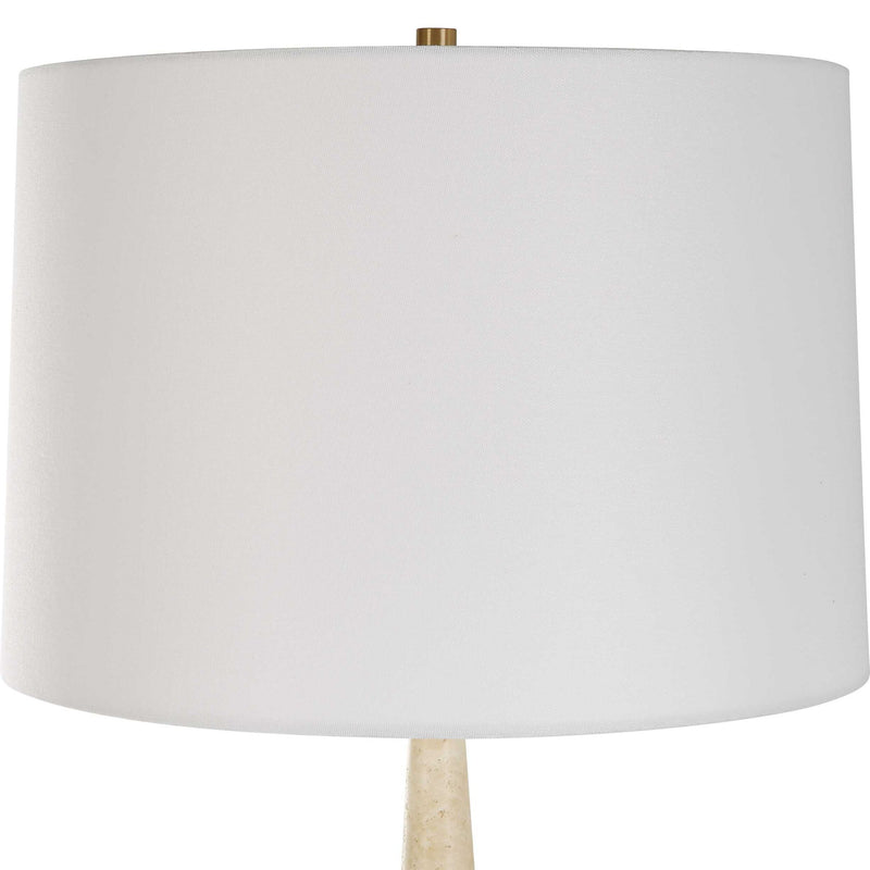 Palu - Travertine Table Lamp - Beige