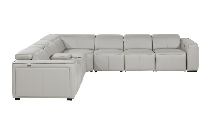 1224 - 7-Piece L-Shaped Sectional Sofa In With 3 Power Recliners & Power Headrests