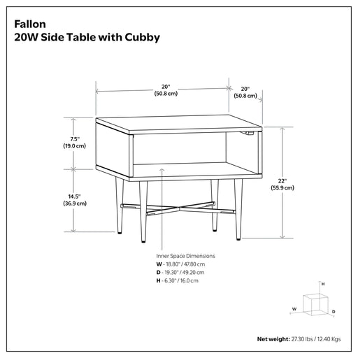 Fallon - End Table - Natural - R&R Furniture Gallery (Fountain Valley, CA)