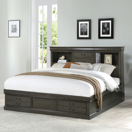 Louis Philippe III - Bed w/Storage - R&R Furniture Gallery (Fountain Valley, CA)