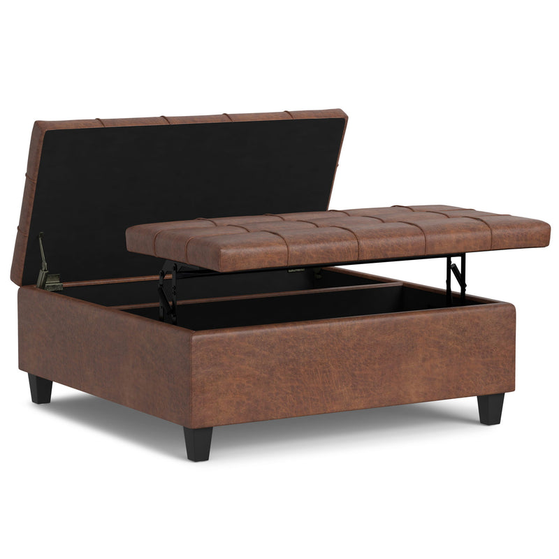 Harrison - Upholstered Coffee Table Storage Ottoman - R&R Furniture Gallery (Fountain Valley, CA)