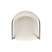 Artemis - Mixed Material Upholstered Dining Arm Chair - Warm White - R&R Furniture Gallery (Fountain Valley, CA)
