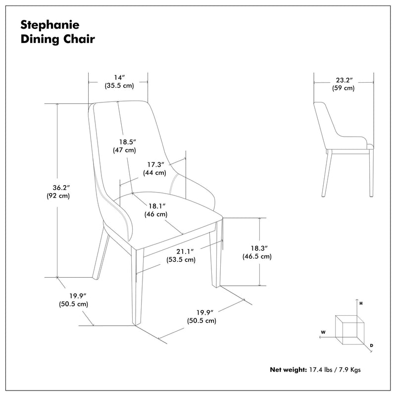 Stephanie - Upholstered Dining Chair (Set of 2) - R&R Furniture Gallery (Fountain Valley, CA)