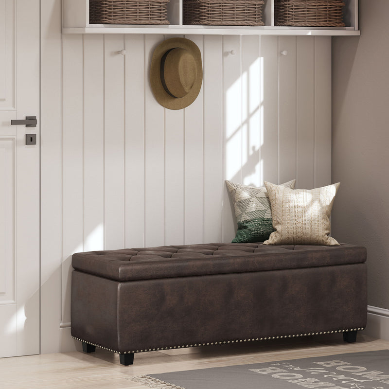 Hamilton - Upholstered Storage Ottoman - R&R Furniture Gallery (Fountain Valley, CA)