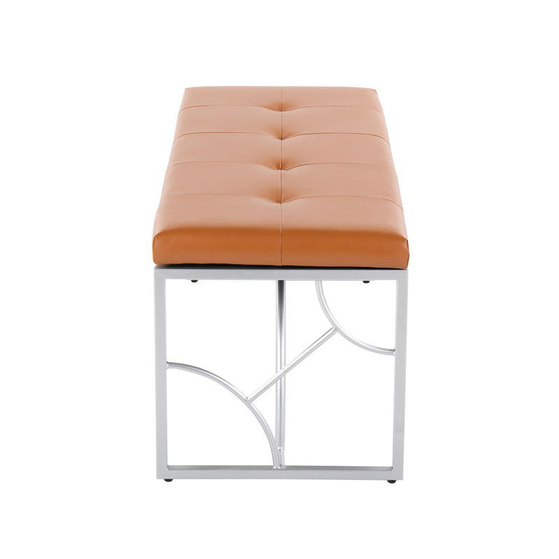 Lumi Source Constellation contemporary upholstered bench with sleek design and plush fabric for modern interior decor.