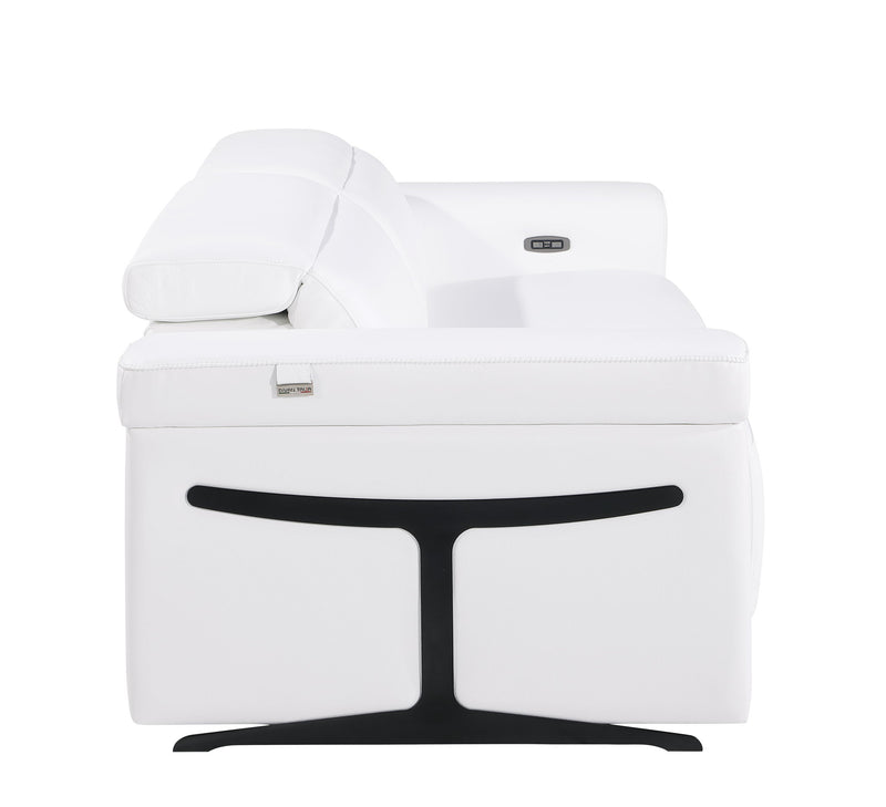 1126 - Top Grain Power Reclining Italian Leather Living Room Set - R&R Furniture Gallery (Fountain Valley, CA)