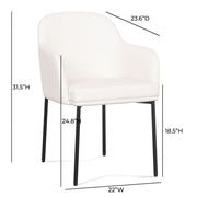 Pair of Sydney armchairs by TOV Furniture, stylish modern chairs with plush upholstery and sleek design.