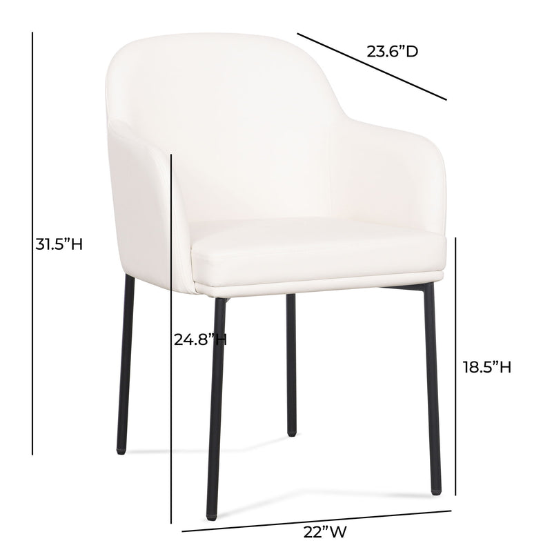 Pair of Sydney armchairs by TOV Furniture, stylish modern chairs with plush upholstery and sleek design.