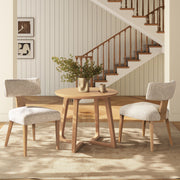 Louise - Split Back Upholstered Dining Side Chair (Set of 2) - Travertine Beige - R&R Furniture Gallery (Fountain Valley, CA)