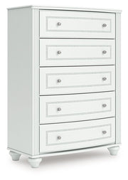 Kozlani - Five Drawer Chest - White - R&R Furniture Gallery (Fountain Valley, CA)