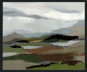 Grove - 48" x 72" Painting By Buddy Whitlock - Green / Blue - R&R Furniture Gallery (Fountain Valley, CA)