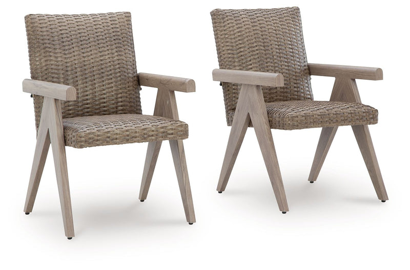 Cliff Trails - Arm Chair (Set of 2) - Beige - R&R Furniture Gallery (Fountain Valley, CA)