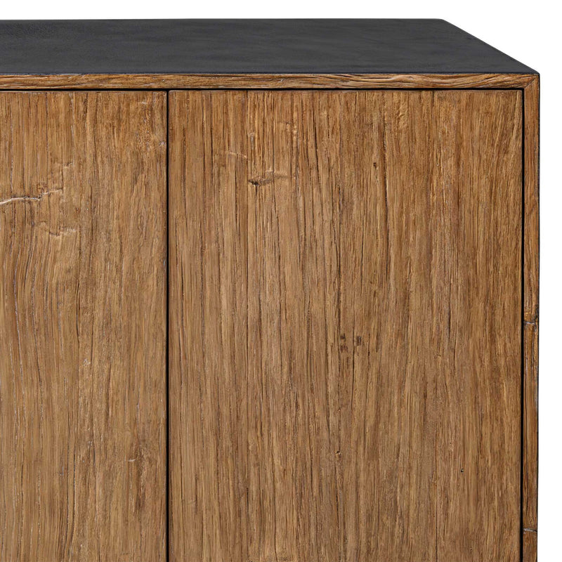 Kelvin - 5 Door Wood Media Console - Light Brown
