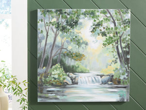 Evermaddick - Wall Art - Green / Gray / White - R&R Furniture Gallery (Fountain Valley, CA)
