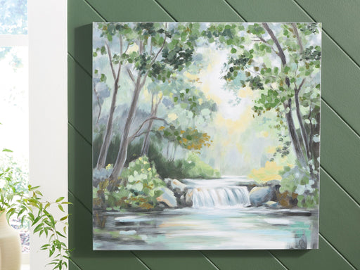 Evermaddick - Wall Art - Green / Gray / White - R&R Furniture Gallery (Fountain Valley, CA)