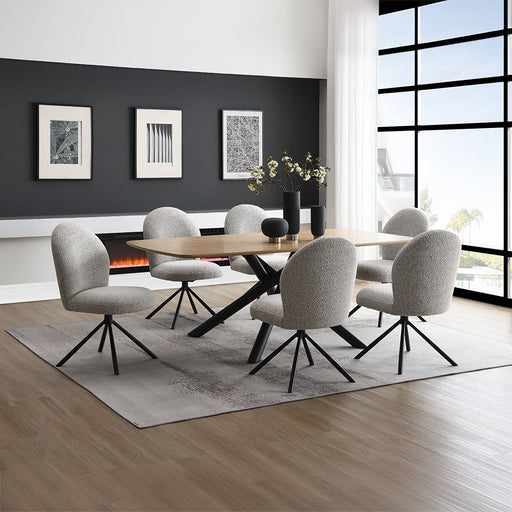 Lawton - Dining Table - Natural & Black - R&R Furniture Gallery (Fountain Valley, CA)