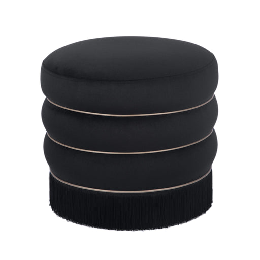 Lakka - Velvet Ottoman - R&R Furniture Gallery (Fountain Valley, CA)