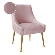 Beatrix - Velvet Side Chair - Pleated Mauve - R&R Furniture Gallery (Fountain Valley, CA)