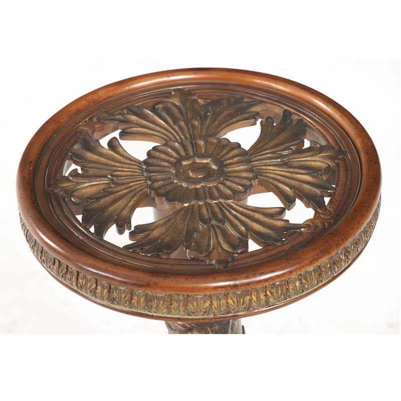 Villa Valencia - Chair Side Table - Classic Chestnut - R&R Furniture Gallery (Fountain Valley, CA)