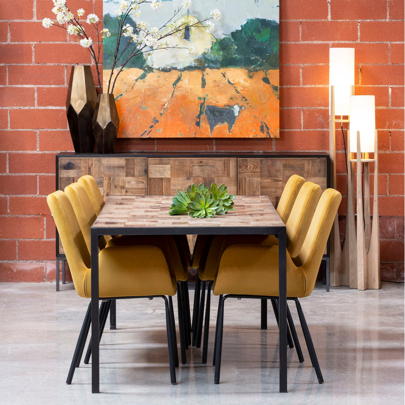 Venice - Dining Chair - Mustard And Black