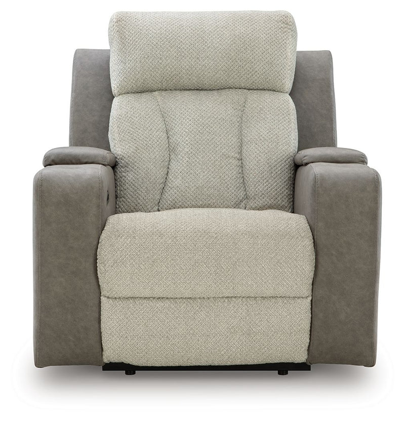 WhipLash - Power Recliner With Adj Headrest - Sisal - R&R Furniture Gallery (Fountain Valley, CA)
