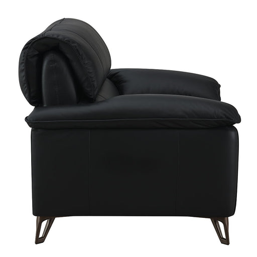 Eilene - Chair - Black Top Grain Leather - R&R Furniture Gallery (Fountain Valley, CA)