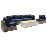Outdoor Elegance Conversation Set With Fire Pit - R&R Furniture Gallery (Fountain Valley, CA)