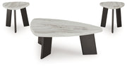 Lilyberg - Occasional Table Set (Set of 3) - Gray / Black - R&R Furniture Gallery (Fountain Valley, CA)