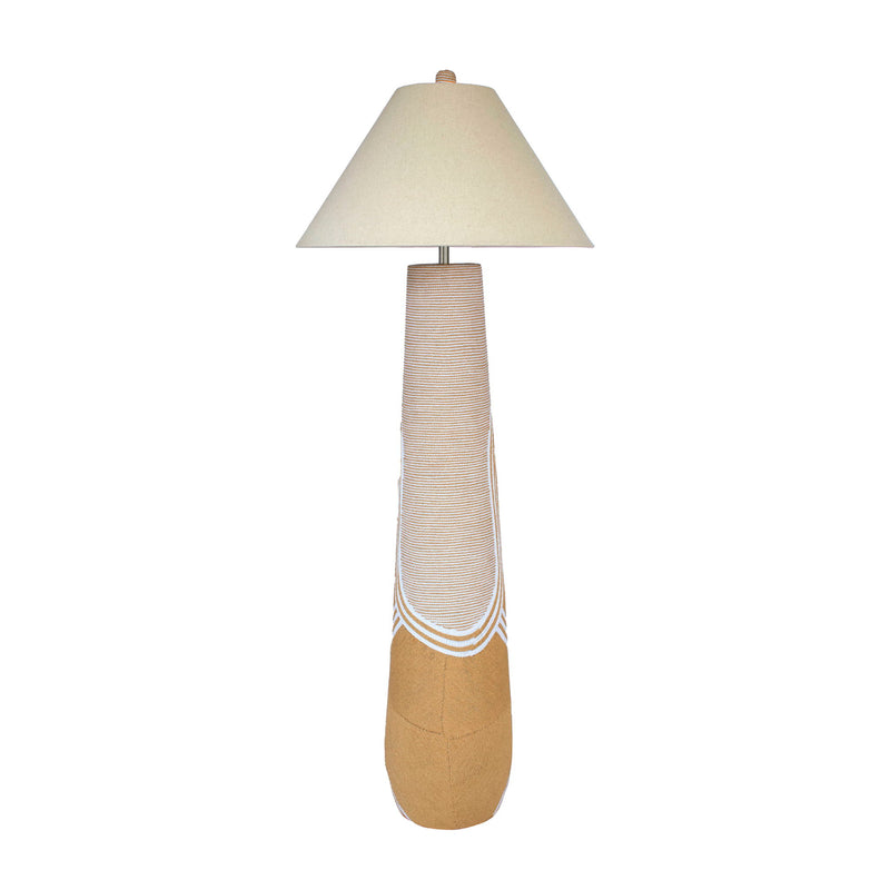 Harlee - Woven Floor Lamp - Natural - R&R Furniture Gallery (Fountain Valley, CA)