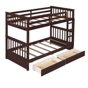Bunk Bed With Ladders And 2 Storage Drawers - R&R Furniture Gallery (Fountain Valley, CA)