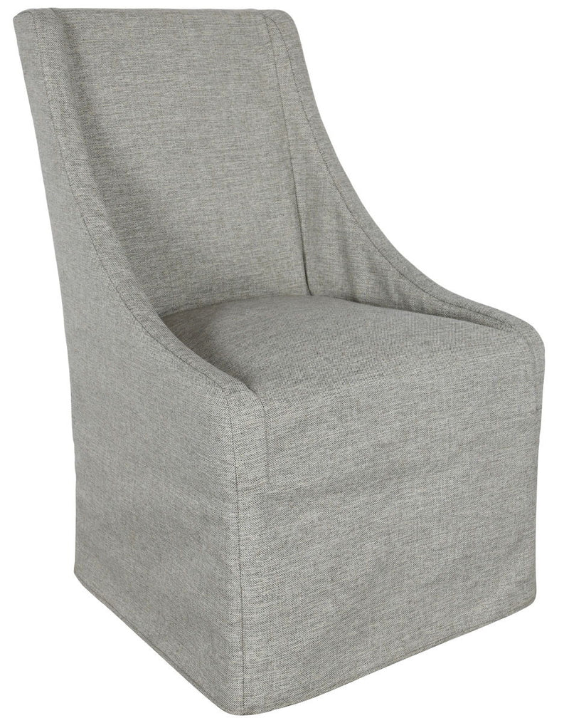 Warwick - Upholstered Rolling Dining Chair - R&R Furniture Gallery (Fountain Valley, CA)