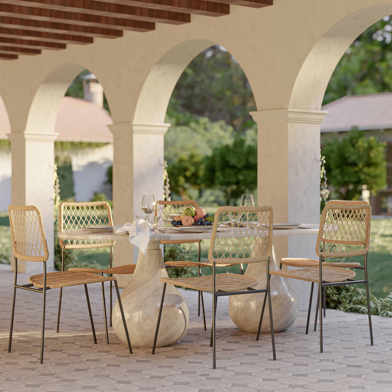 Smooch - 87" Indoor / Outdoor Oval Dining Table - R&R Furniture Gallery (Fountain Valley, CA)